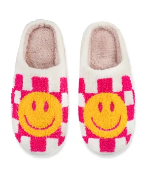 Pink Checker Slippers