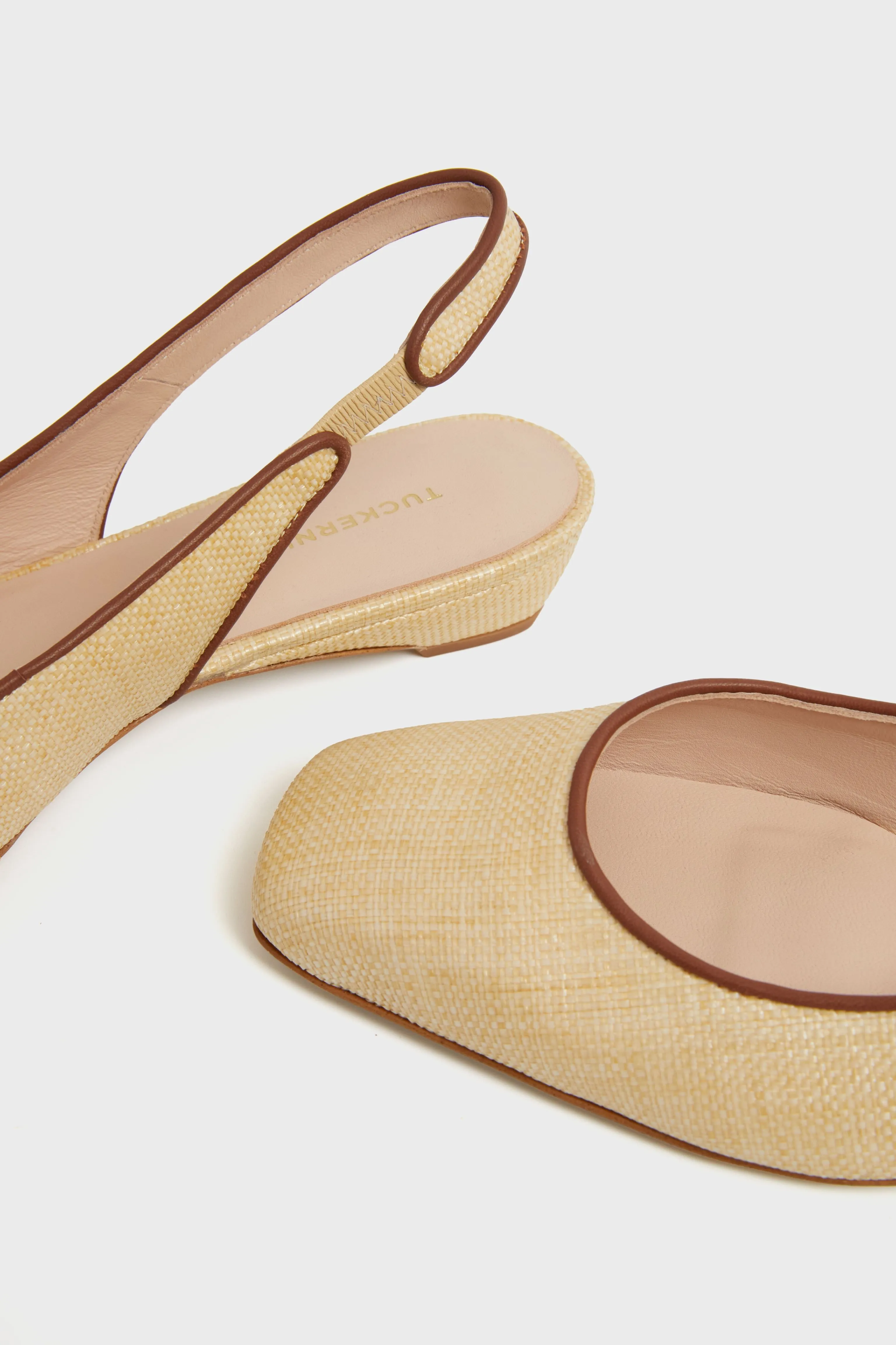 Raffia Liv Slingback Flats