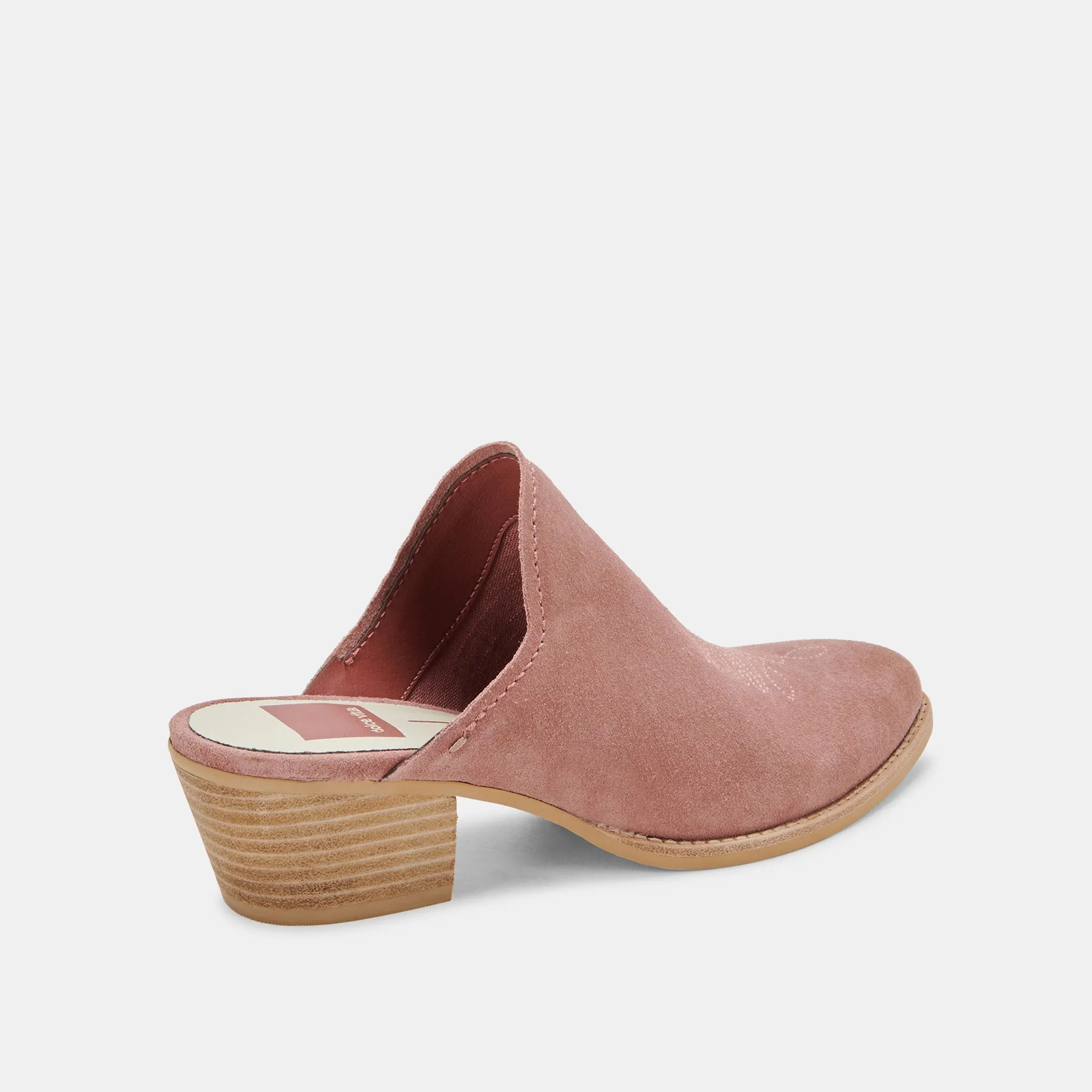 SHILOH MULES BLUSH SUEDE - re:vita