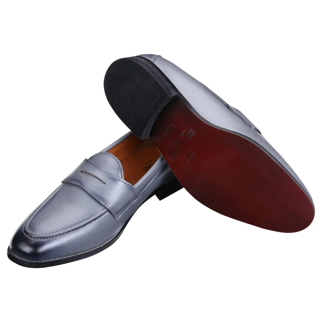 Siena Timeless Grey Classic Penny Loafers