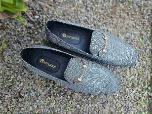 Stingray Embossed Horsebit Loafer