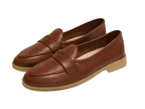 Stride Penny Loafers in Tan Milled Calf