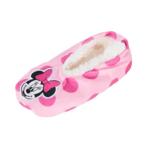 Textiel Trade Girl's Disney Minnie Mouse & Polka Dots Anti-Slip Slippers