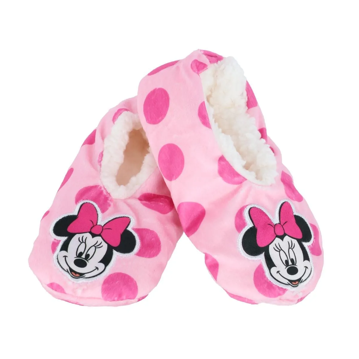 Textiel Trade Girl's Disney Minnie Mouse & Polka Dots Anti-Slip Slippers