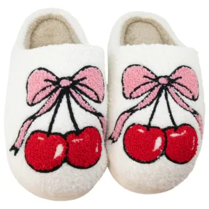 The Cherry Bow Slipper