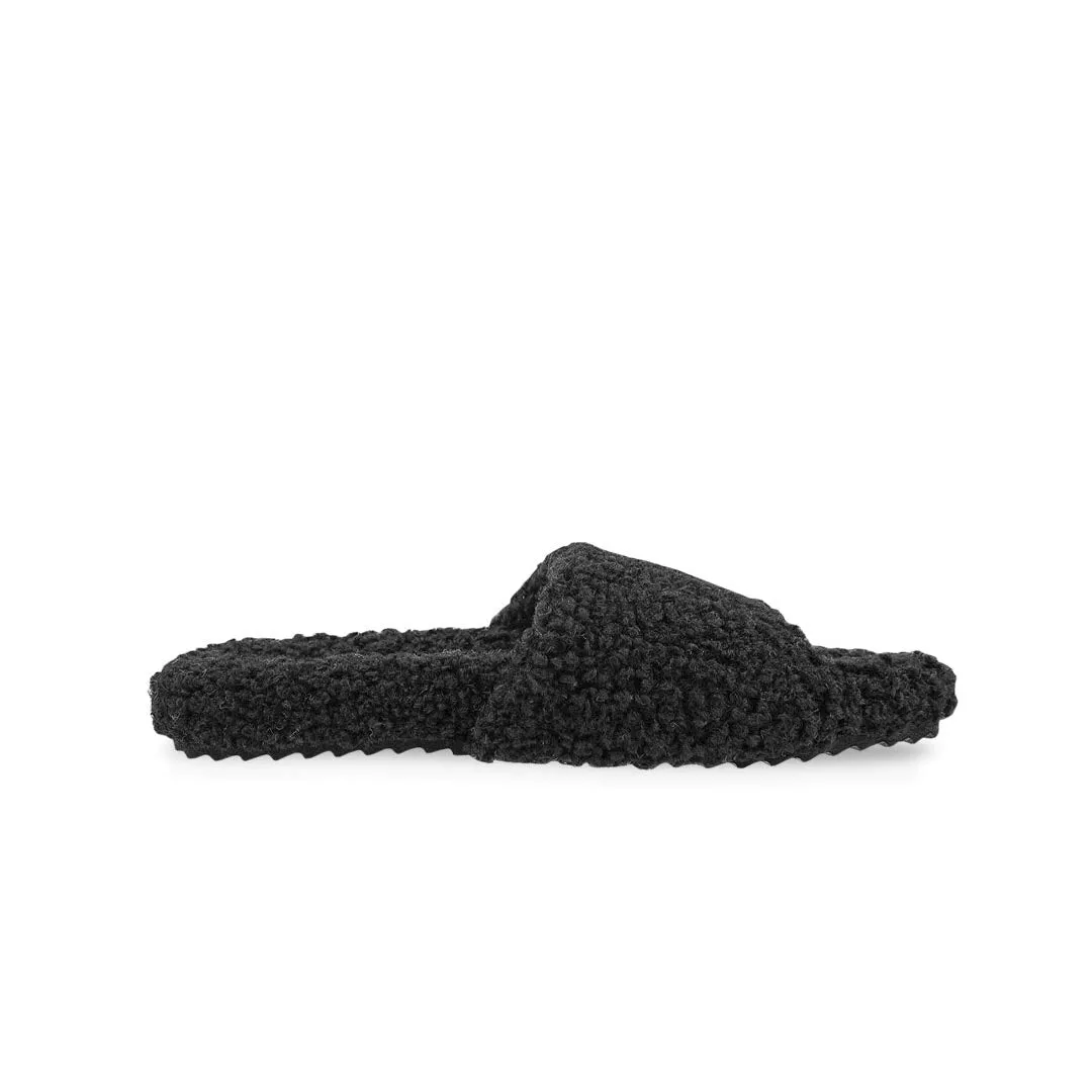 Women's No Boundaries Sherpa Slides (SLF5114WPL BLK)